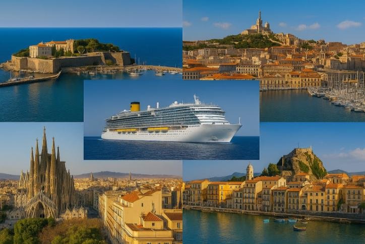 Croaziera pe Mediterana de Vest - Italia - Franta - Spania - Tunisia